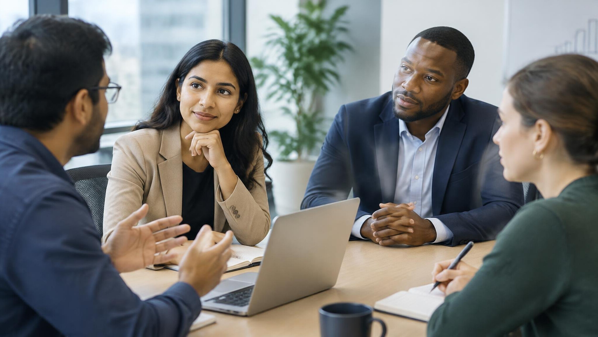 group discussion in meeting